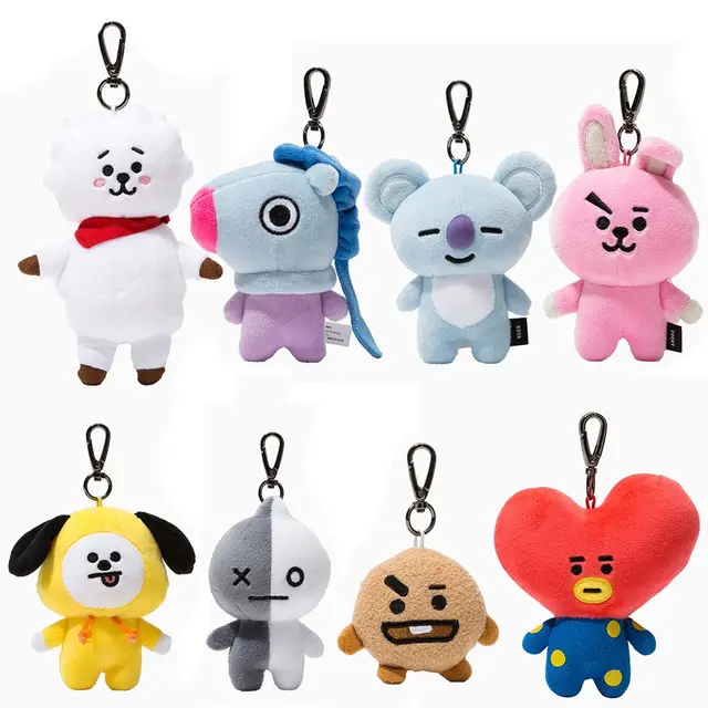 2018 New Arrival Cute Hot Kpop BTS Plush Toys Doll Keychain Key Ring