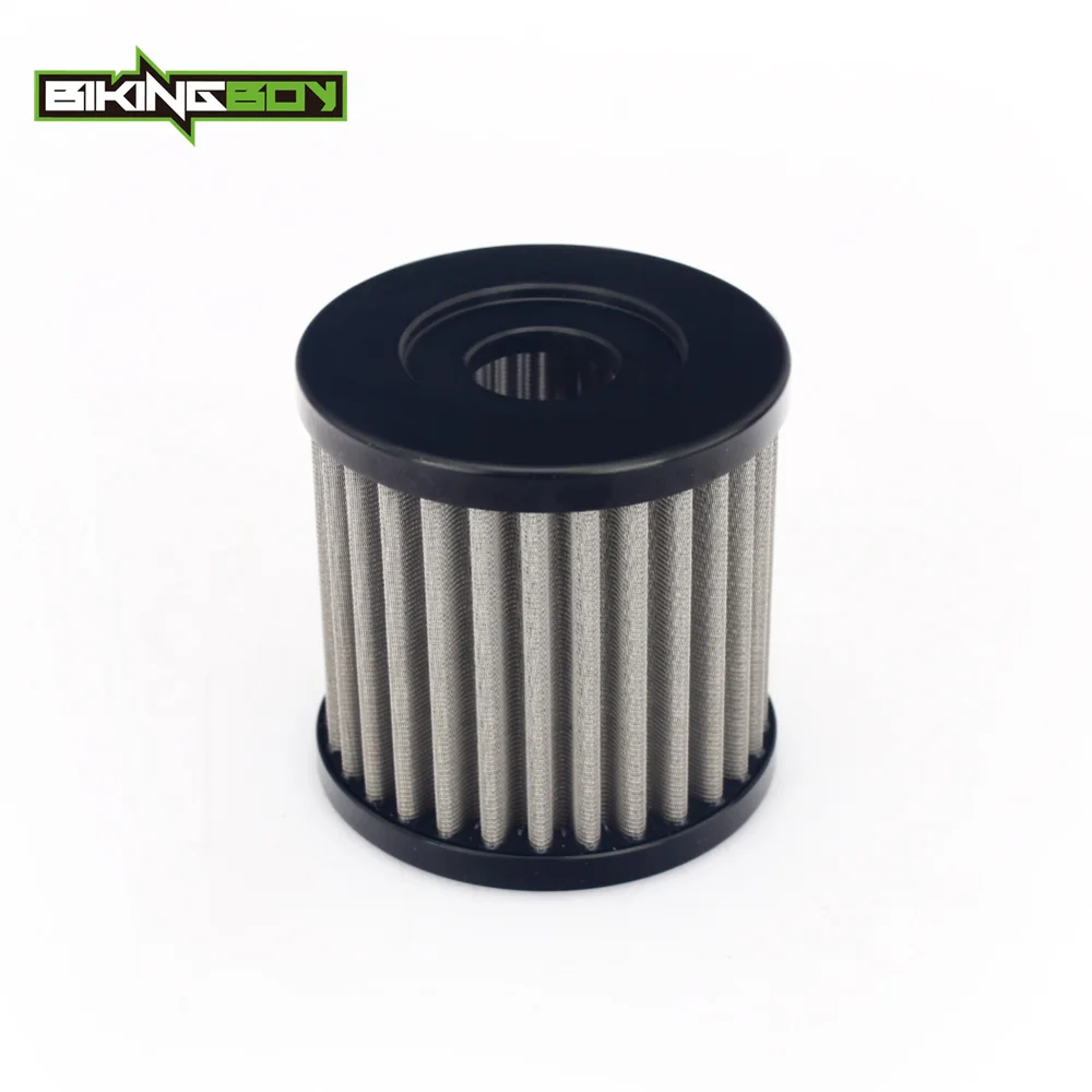 

BIKINGBOY For Kawasaki KFX KSF 400 03-06 Suzuki Quadsport LTZ 400 03-16 Quadracer LTR 450 06 07 08 09 Reusable Oil Filter Steel