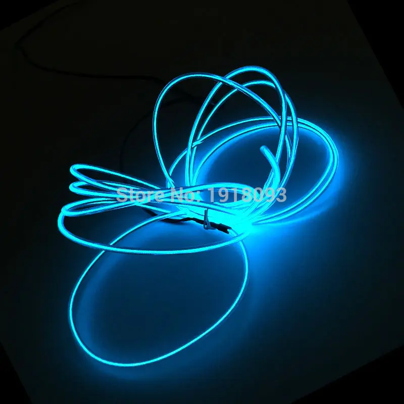 Горячая Распродажа светящиеся костюмы светящийся продукт EL Wire светильник для костюмов EL Wire DY танцевальная одежда для праздничного украшения - Испускаемый цвет: Transparent blue