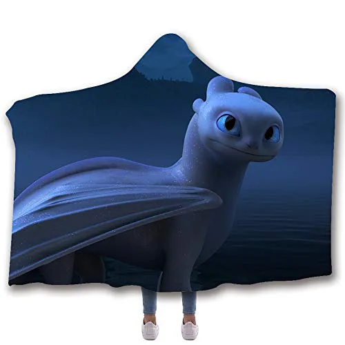 How to Train Your Dragon Printed Hooded Blanket For Adults Kid WarmThrow Blanket How to Train Your Dragon Printed Hooded Blanket For Adults Kid WarmThrow Blanket