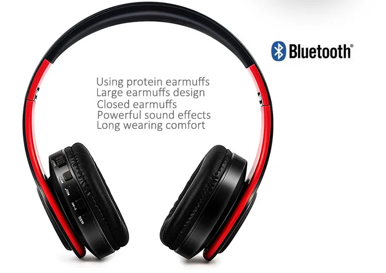 NEW Wireless Bluetooth Headphone Stereo FM TF 3.5 mm Bluetooth Headset With Microphone Also MP3 Player For All Phones Computers (20)