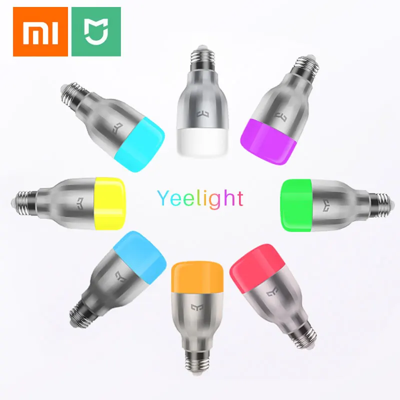 Умная Светодиодная лампа Xiaomi Yeelight Mi для умного дома 220 В E27 9 Вт 600 лм приложение Wi Fi