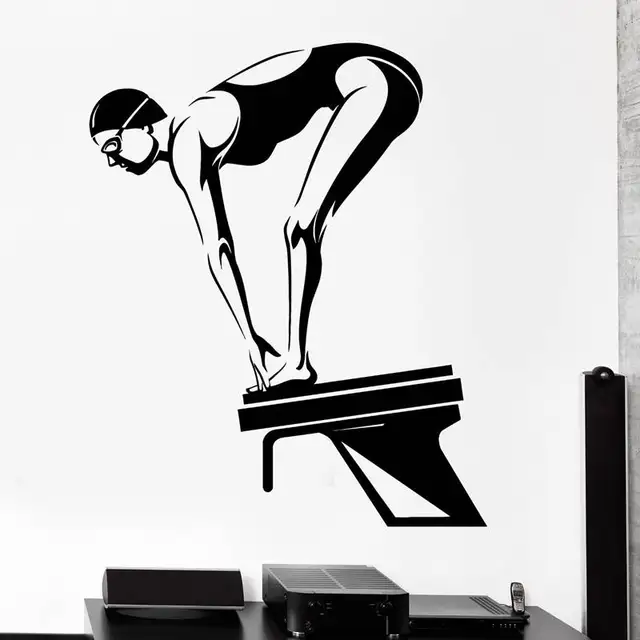 DCTAL mujer Swim Sticker Logo nombre Swimmer natación