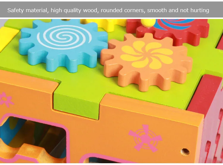 Детский деревянный интеллектуальная Коробка Форма в паре с детьми раннего детства Образование Развивающие игрушки