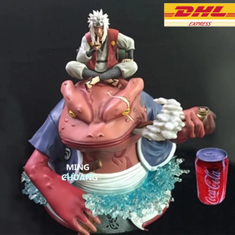 

17" Statue NARUTO Bust Gama-Bunta Full-Length Portrait Jiraiya Gama Sennin GK Action Figure Collectible Model Toy BOX 43CM Z1113