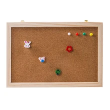 Пробковая деревянная доска для сообщений из пробкового дерева, деревянная подвесная доска из пробкового дерева, деревянная рамка, одинарная мягкая деревянная настенная доска, струна