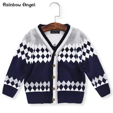 Брендовые свитера для мальчиков; детская одежда; джемперы для мальчиков; Осенняя верхняя одежда; кардиганы для мальчика; куртка; одежда высокого качества; свитер с геометрическим рисунком для мальчиков