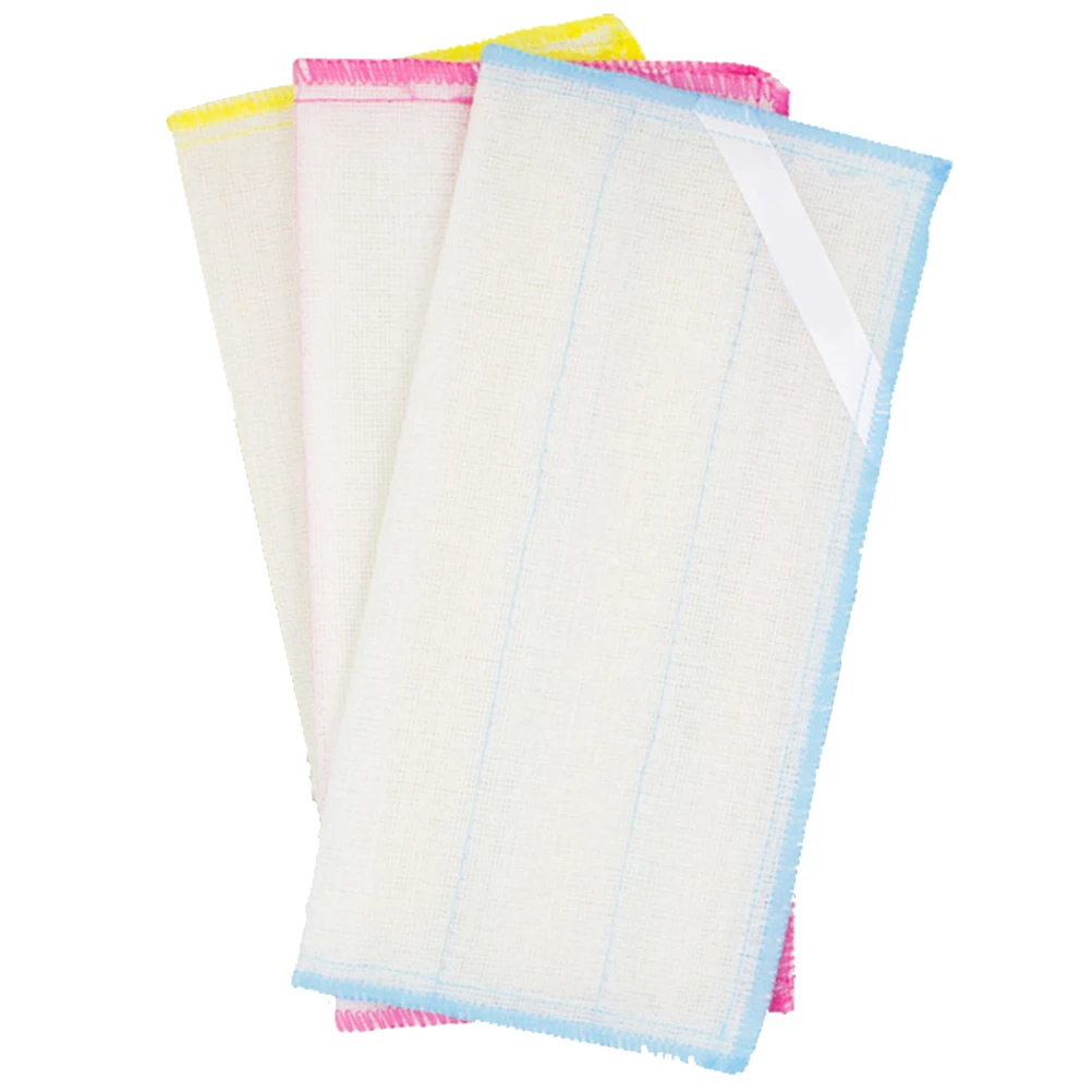 

3pcs/Set Durable Cotton Dish Washing Towel Kitchen Dishes Bowl Rapid Dry Scourer Net Washing Cloths Home Kitchen Accessories