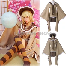 Vocaloid Senbonzakura Kagamine Rin Kimono Cosplay déguisement Avec Chapeau Ensemble