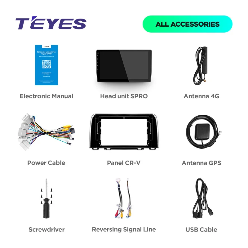Flash Deal TEYES SPRO For Honda CRV CR-V 5 RT RW 2016 2017 2018 Car Radio Multimedia Video Player Navigation GPS Android 8.1 No 2din 2 din 5