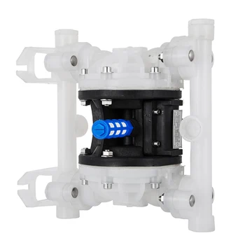 

VEVOR Pneumatic Diaphragm Pump Air Driven Double Diaphragm Pump PTFE O-Rings Valve Balls Included 33lpm Standard Air Pump