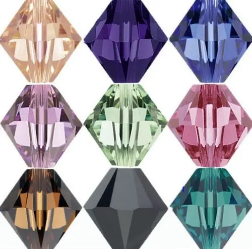 

6mm 100pcs/lot Bicone 5301 Austria Crystal Beads Glass Beads Loose Spacer Bead for DIY Jewelry Making.U PICK Colors