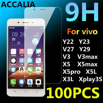 

100PCS Tempered Glass For Vivo y23 y27 y29 y22 max x5l x3l x5 pro xplay Ultra-thin Screen Protector HD Toughened Protective Film