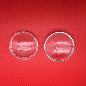 

2pcs 90mm Round Diameter Tempered Glass Anti-fog Glass Fog Lamps Lights For Renault Fluence L30 2010-15 For Mitsubishi L200