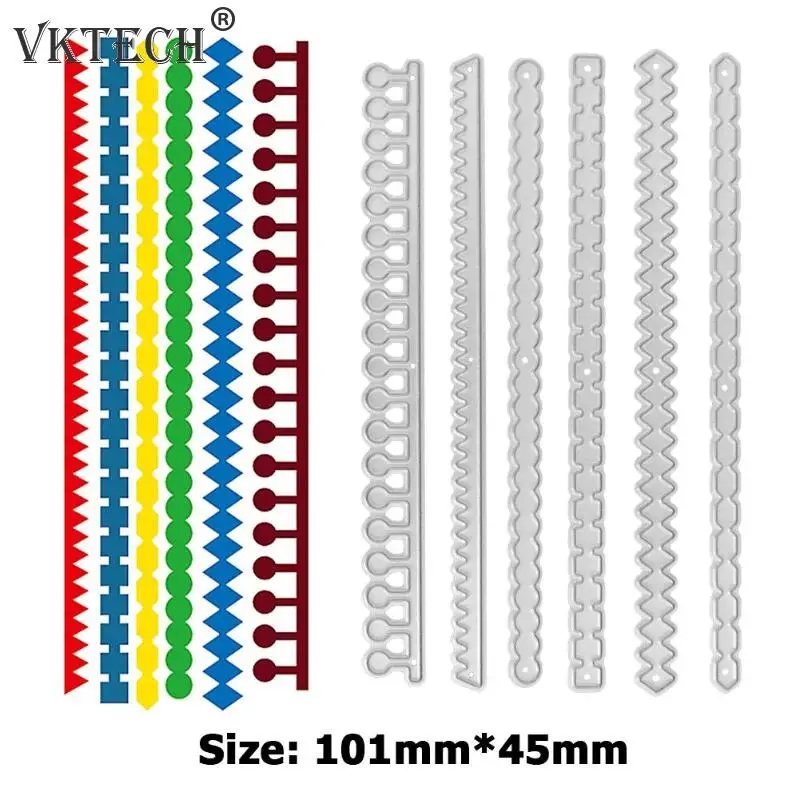 

7pcs Decorating Line DIY Cutting Dies Scrapbooking Embossing Dies Cut Stencils DIY Decorative Paper Cards