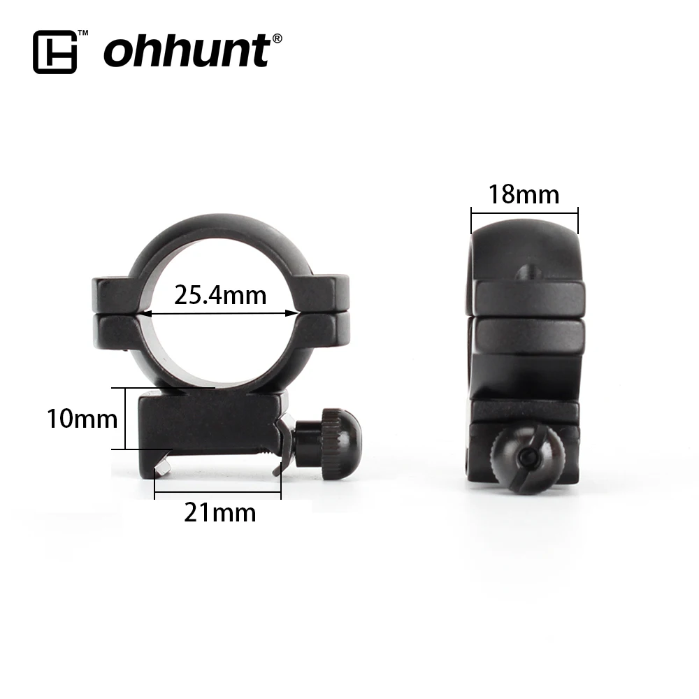 Ohhunt 2 Шт Тактические 1 дюймов 25 4 мм кольцо для крепления на область Пикатинни