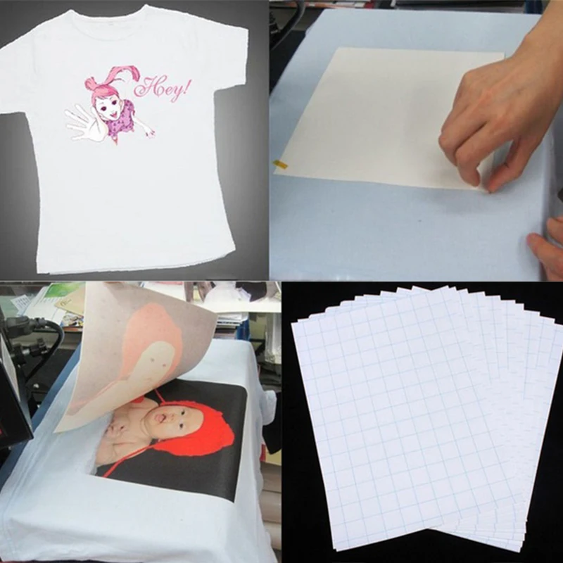 Inyecci/ón De Tinta Para Imprimir Hierro En La Camiseta /& Tela Papel Transfer Para Telas Oscuras 10 A3 L/áminas
