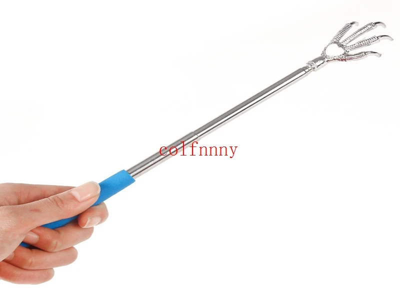 

300PCS/lot Fast Shipping Convenient Claw Telescopic Ultimate Stainless Steel Back Scratcher extendible From 22 to 59cm