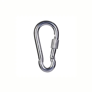 

5KN Professional 10mm Alloy Steel Main Lock Mountaineering Carabiner Safety Rope Buckle survival gear for Rock Climbing