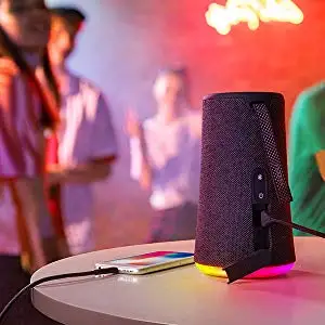 Soundcore клеш+ Портативный Bluetooth Динамик по Anker огромный 360 звук IPX7 Водонепроницаемый больше бас окружающей среды светодиодный 20 часов проигрывания