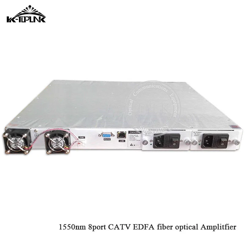 1U 1550nm 8port* 20dbm CATV EDFA 1550nm, без WDM sc/apc, sc/upc высокомощный усилитель оптического волокна настраиваемый