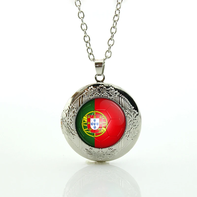 Ожерелье TAFREE Португалия Футбольная команда ювелирные изделия N512|locket necklace|jewelry