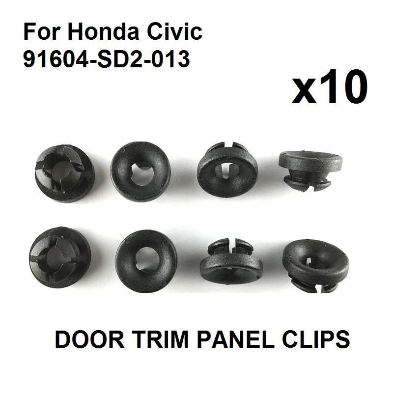 

x10 For Honda Accord Civic Hood Prop Rod Pivot Grommet 91604-SD2-013