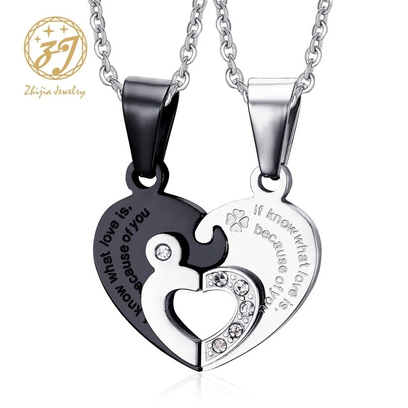 Zhijia Jewelry 316l Stainless Steel Two 