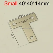 DHL Free Shipping 500PCS/LOT 40*40mm Stainless Steel T Shape Corner Brackets Frame Board Support Furniture Hardware