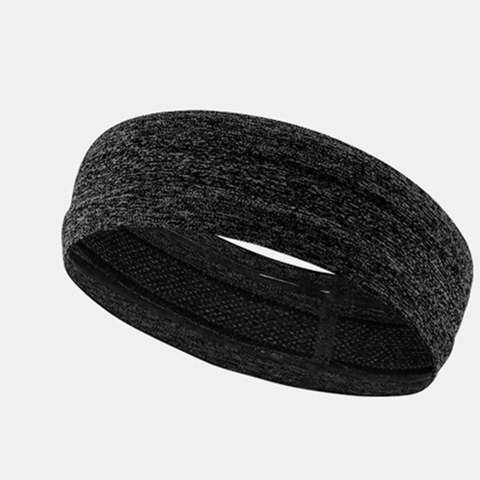 AOLIKES 1 шт. повязка от пота для мужчин Sweatband женские головные повязки для йоги Налобные повязки на голову спортивная безопасность для бега и тенниса - Цвет: Black