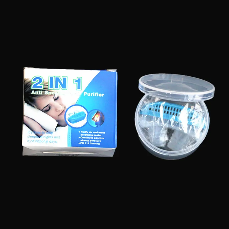 

1box Silicone Stop Snoring Air Purifier Filter Anti Snore Nasal Dilators Apnea Aid Device