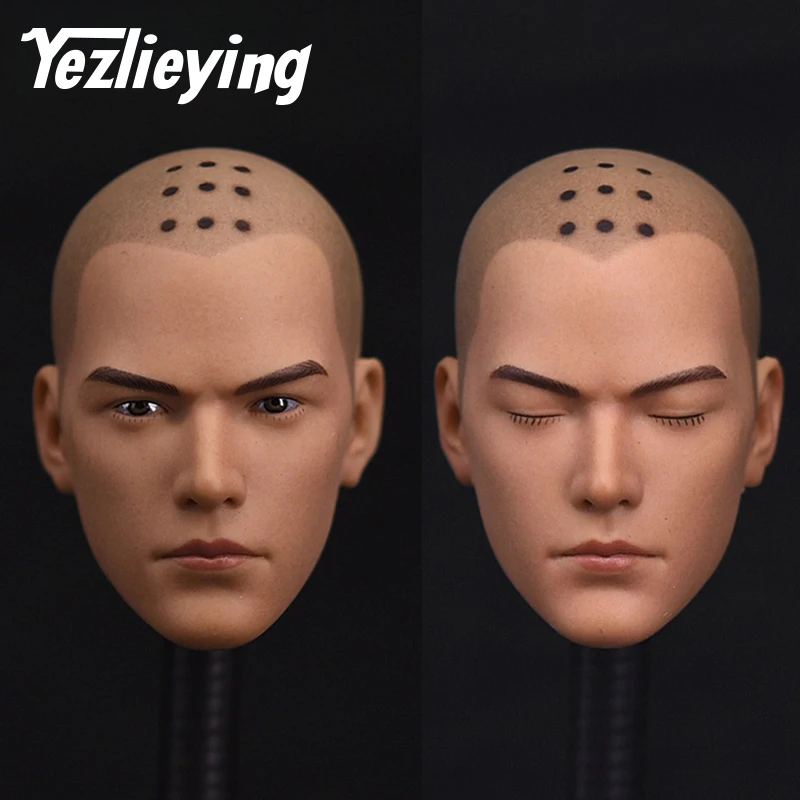 

Monk head 1/6 scale action figures 12 inch head carving model open/close eye movement exquisite men's head engraving realistic