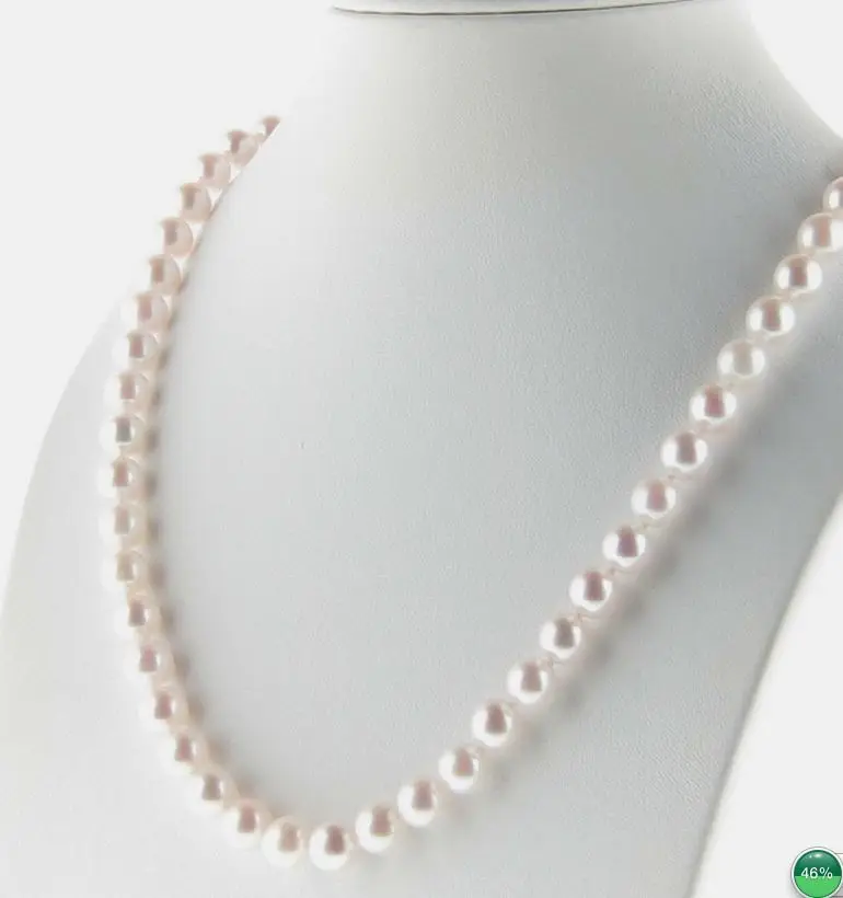 

HOT## Wholesale >>>> AAA natural 10-11mm Akoya white pearl necklace 18inch