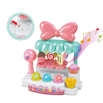 

1 Set Pretend Play Toy Simulation Miniature Small Sweet Candy Ice Cream Cart Shop Supermarket Children Playing Toy
