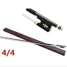 High quality violin bow size 4/4 violino Ebony wood Bow Top Horse hair violin accessory bow accessories para violino with Case