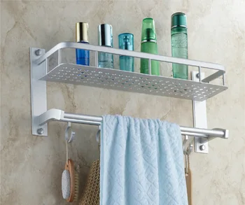 

Space aluminum shelf towel rack multifunctional towel rack bathroom accessories towel folding shelf