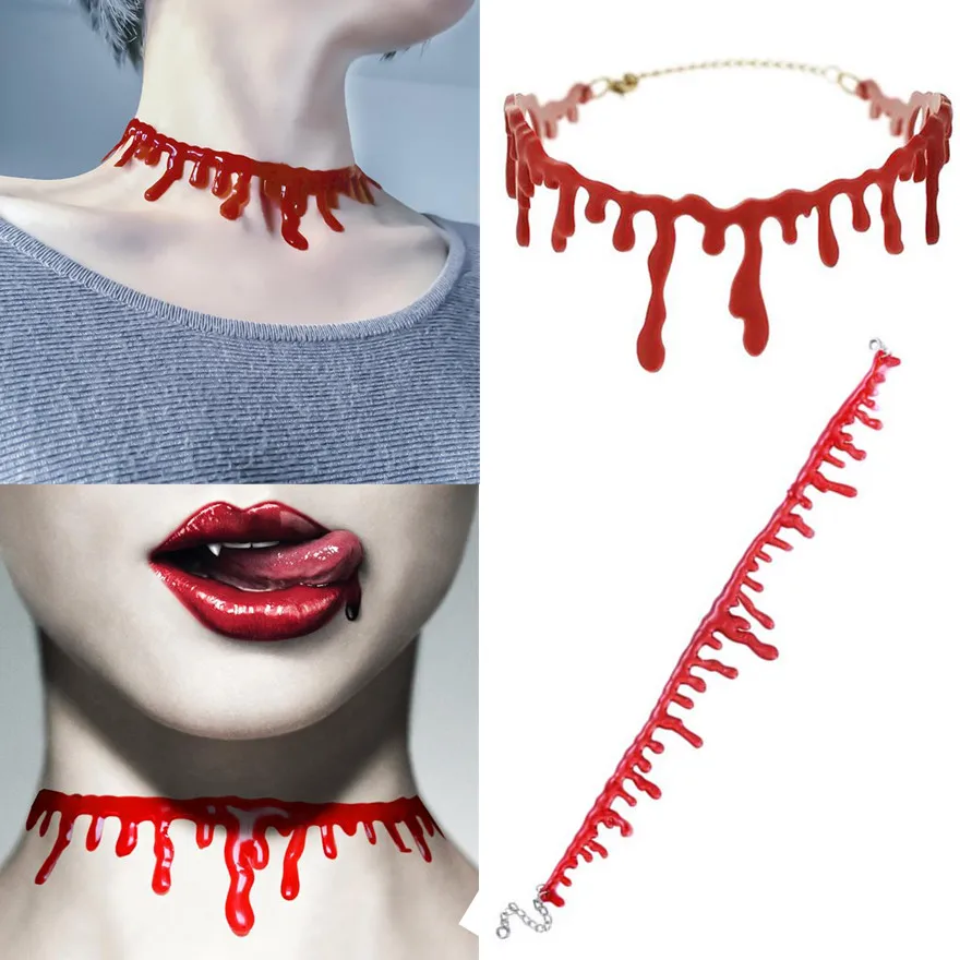 Ожерелье в стиле панк кровопролитие Knifing шеи Deathrock Charge Charm healthen Stitch Health Health|choker