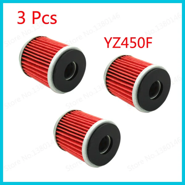 

3x Oil Filter For Yamaha YZF R125 125 WR 125R 125X YZ 250 250F 450F 450 WR250F WR450F WR250X WR250R YZ450F YZ250F YZ250 YFZ450