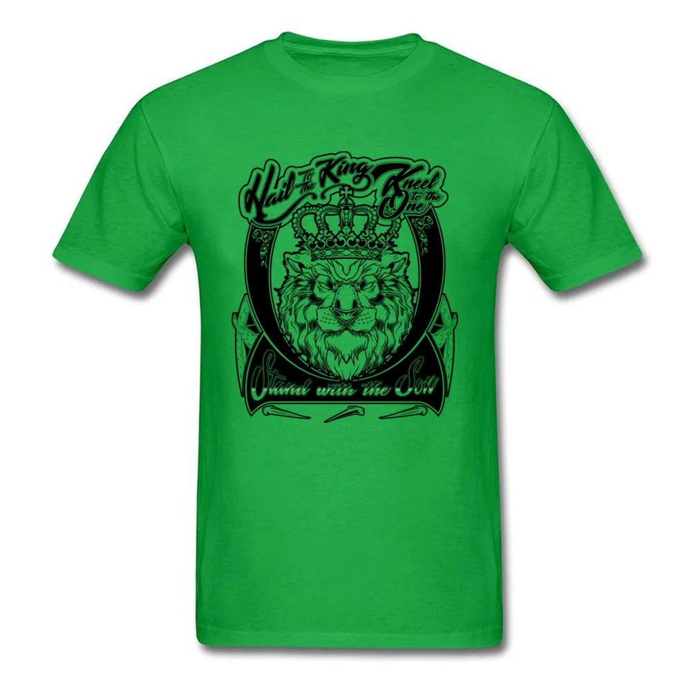 Men T-shirts Graphic Casual Tops Shirt Summer Fall Cotton Fabric O-Neck Short Sleeve Casual Hail to the King Clothing Shirt Hail to the King green