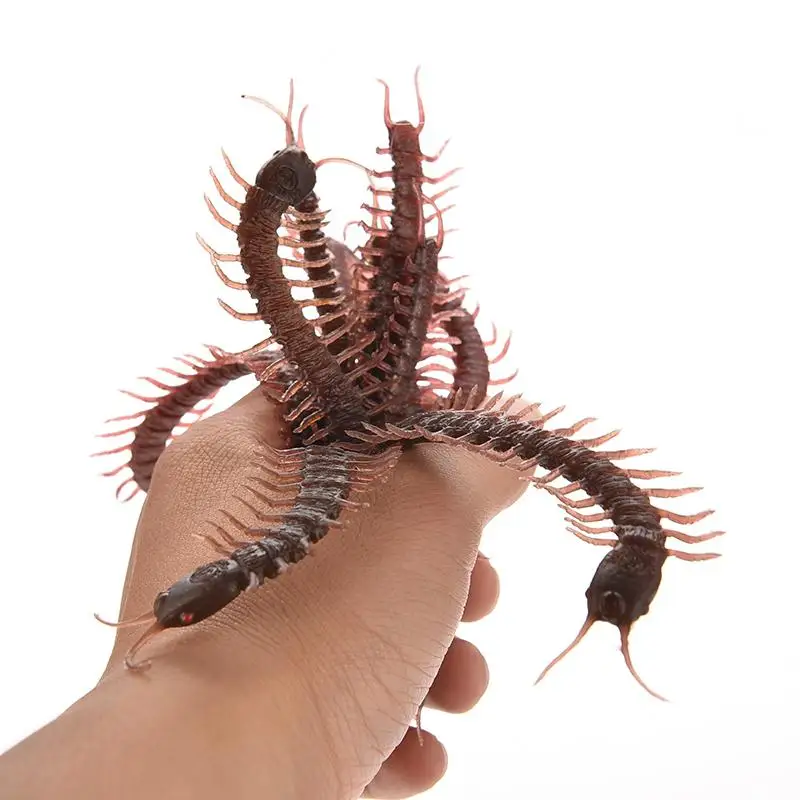 

1 Pc Fun Toys Halloween Haunted House Funny Spoof Soft Rubber Toy Simulation Fashion Centipede False For Party Novelty