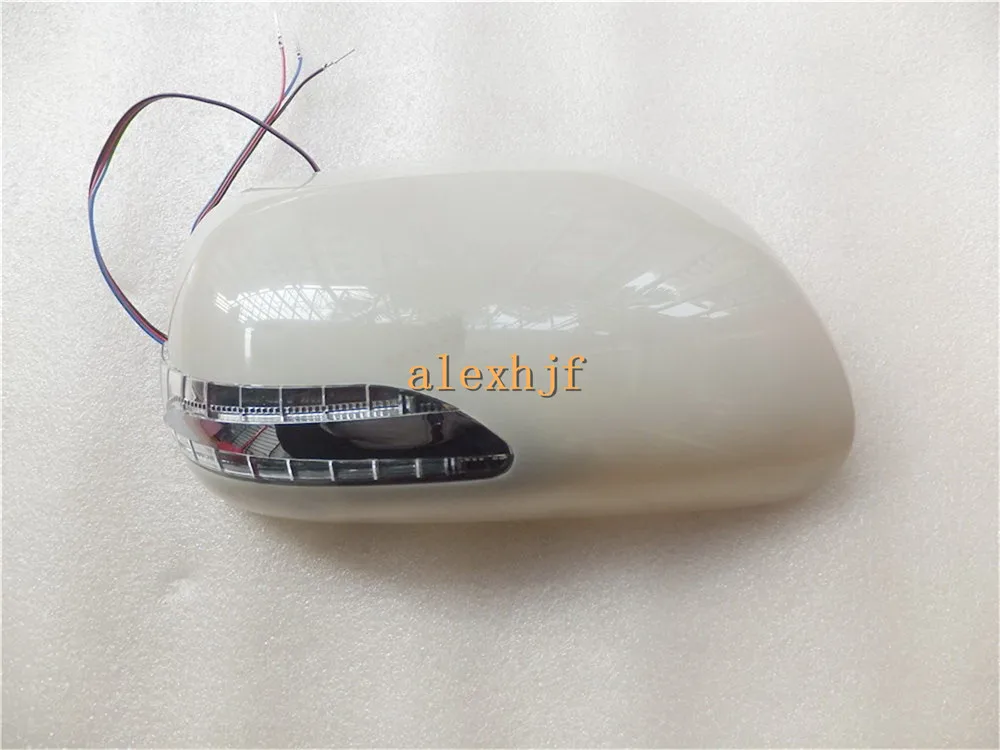 Светодиодный зеркало заднего вида с крышкой; светодиодный индикаторы поворота+ DRL чехол для toyota vitz(KPS90) Japen и YARIS UN 2005~ 2010
