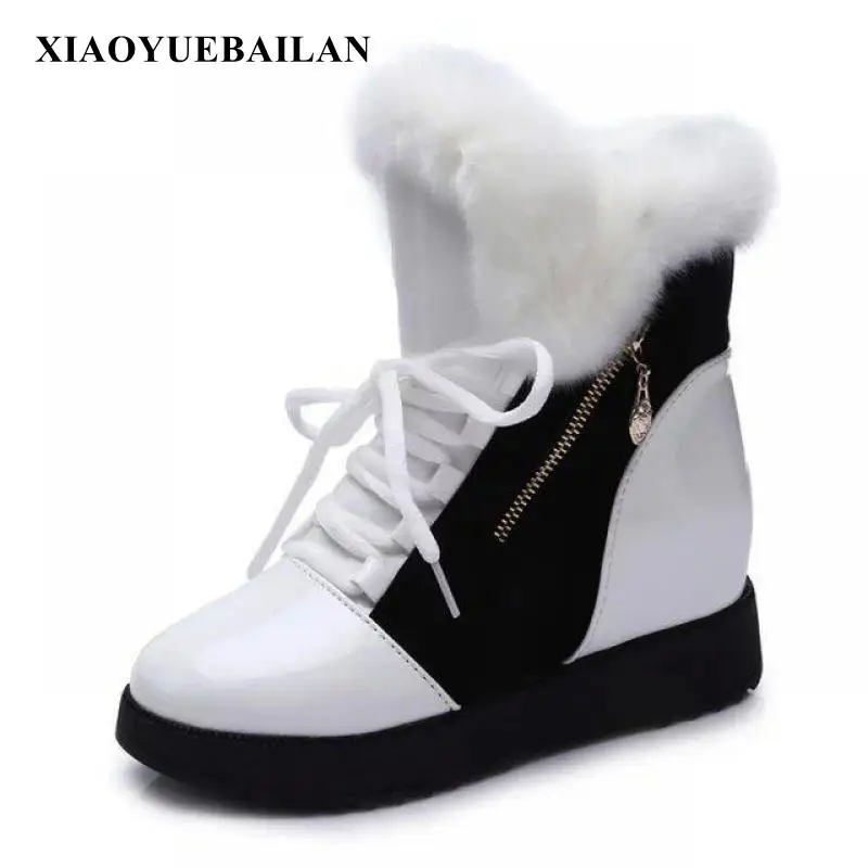 

2018 qiudong new thick warm snow boots fashionable student women's shoes comfortable female shoes