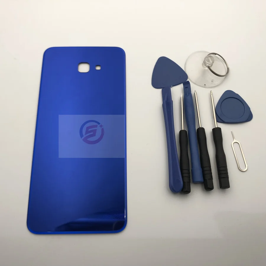 Задняя крышка батареи для samsung Galaxy J4+ J4 Plus j415 SM-J415F SM-J415G чехол для батареи корпус+ Инструменты для ремонта и клей - Цвет: j415  blue