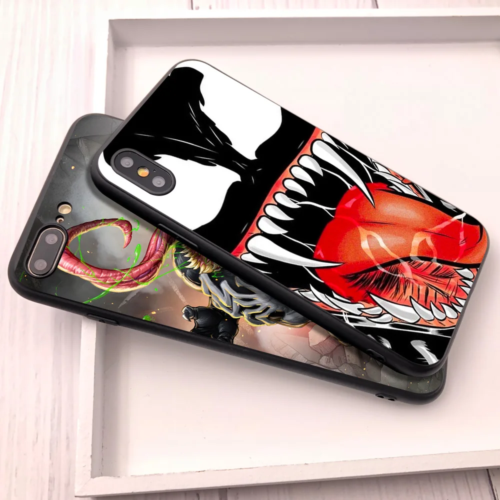 Venom для Fundas iPhone 11 Pro XS Max чехол для iPhone 8 Plus XR Coque чехол для iPhone 5S 6 7 Plus SE X 11 чехол для телефона