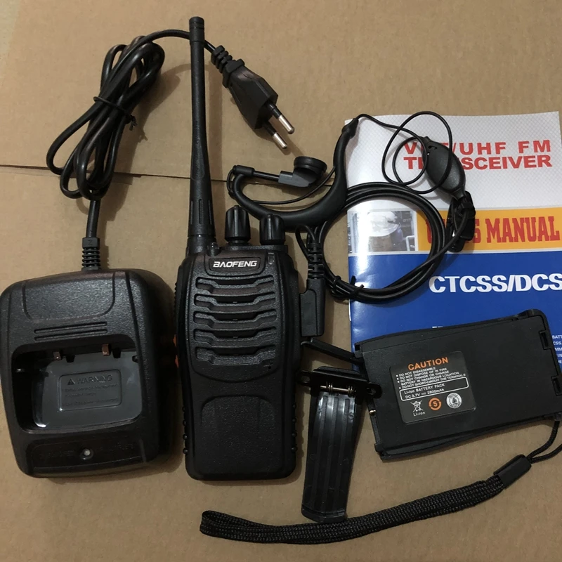 BAOFENG BF 888S Walkie Talkie радиопередатчик ультравысоких частот портативное устройство