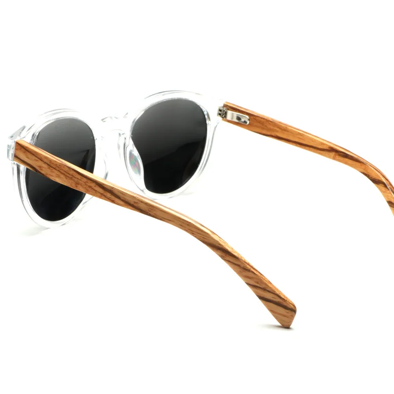 Ablibi зеркальные деревянные очки для Для мужчин Для женщин поляризованных солнцезащитных очков 100% УФ круглые очки дерево тени в коробке lentes