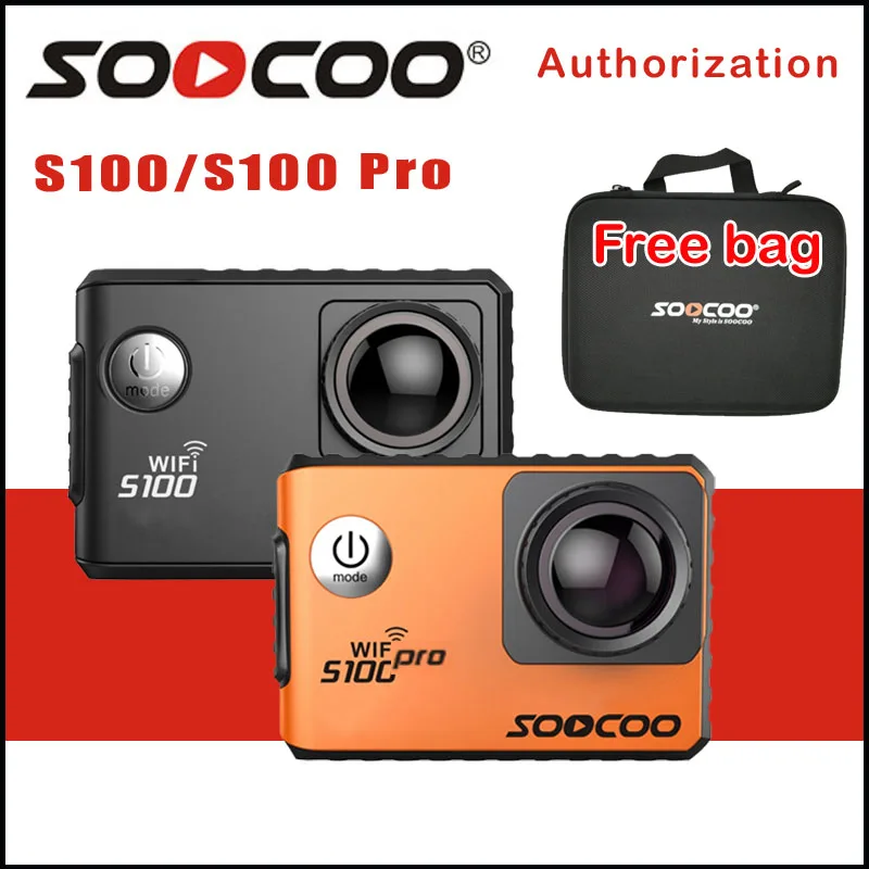 

SOOCOO S100 / S100PRO Action Camera 4K Wifi NTK96660 20MP 30M Waterproof Sports Cam Option GPS Gyro Image Stabilization