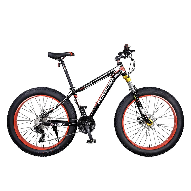 Cheap Aluminum Alloy Mountain Bike Super Wide Tire Coarse Tire Beach Big Tire Adult Bicycle 1