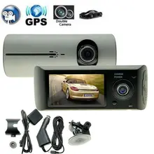 Dual Camera font b Car b font font b DVR b font R300 with GPS and
