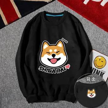 

[STOCK]Anime Doge Dog Shiba Fleece Cotton Pullover TEE Printed Cloth Cosplay Top Halloween Carnival Party free ship